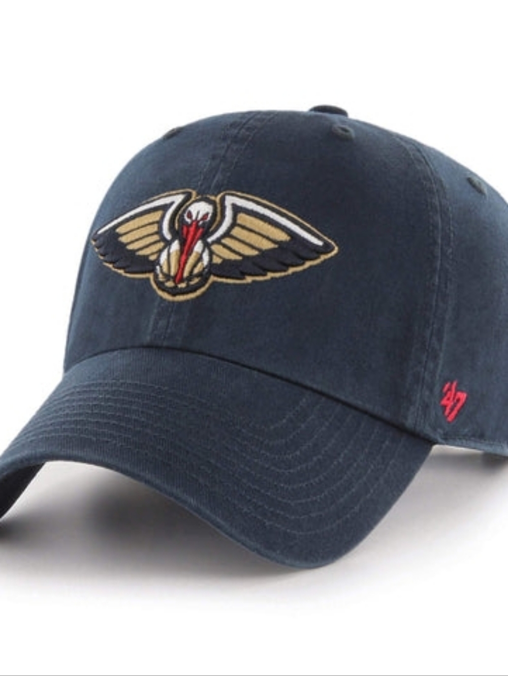 47 Brand NBA New Orleans Pelicans Clean Up Adjustable Hat Navy One Size Licensed